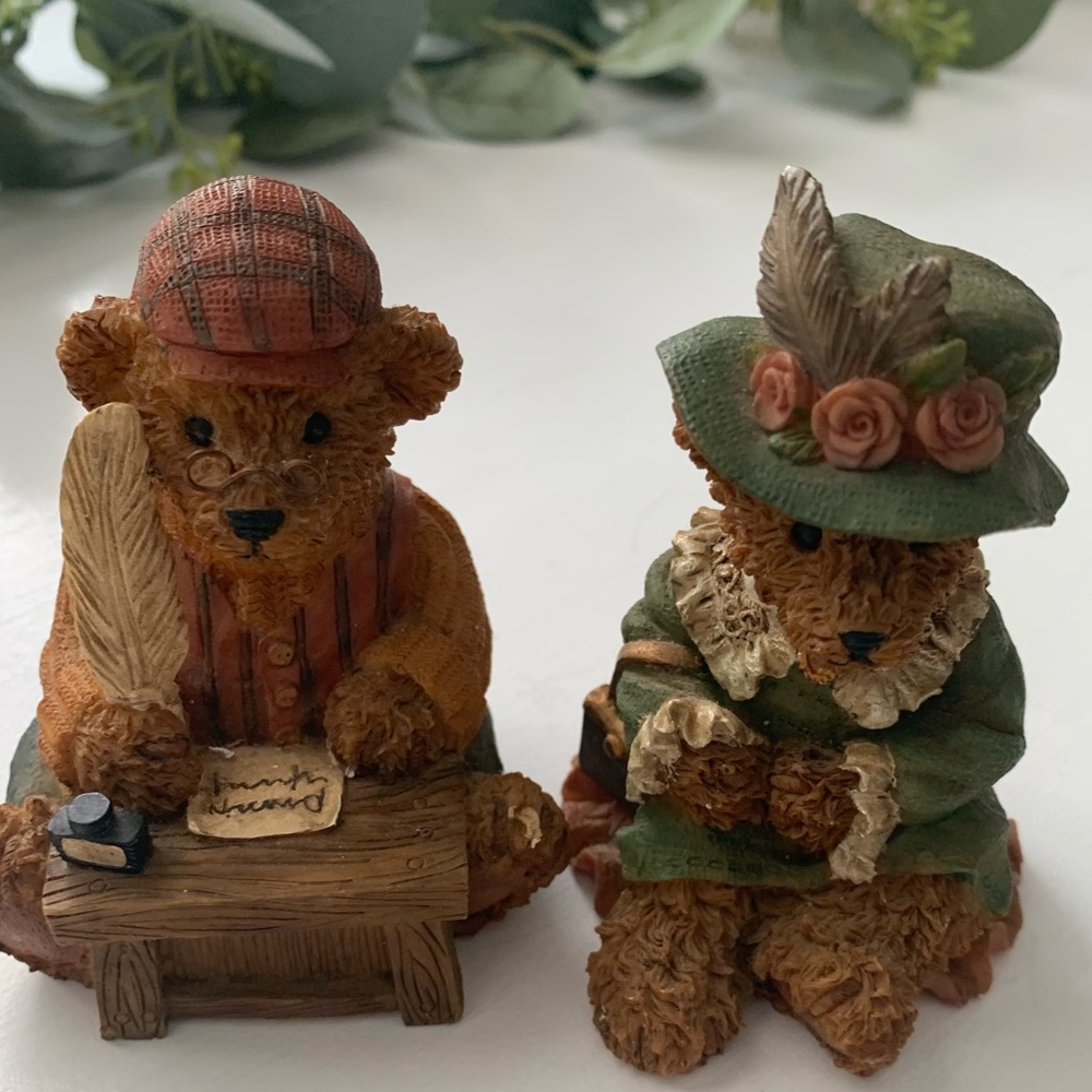 Set of Two Kuddles Korner Home Interiors Bears